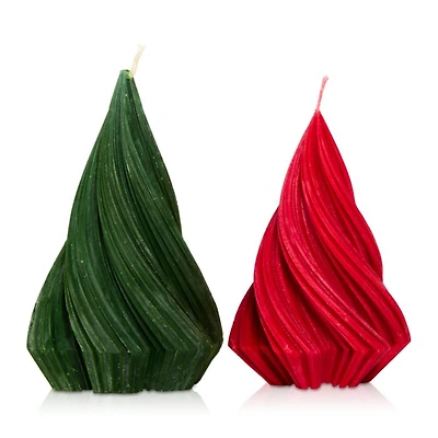 Moname Swirl Candles, Set of 2