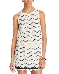 Cara Cara Casey Scalloped Crochet Top