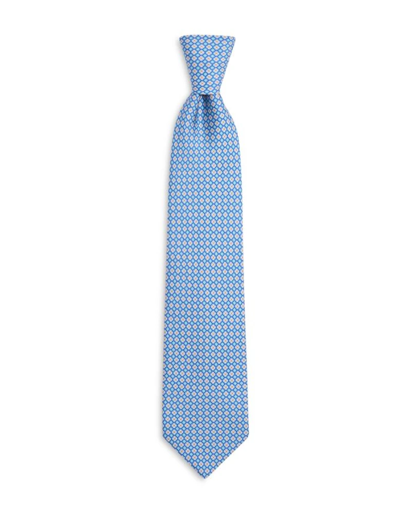 Silk Classic Floral Grid Tie