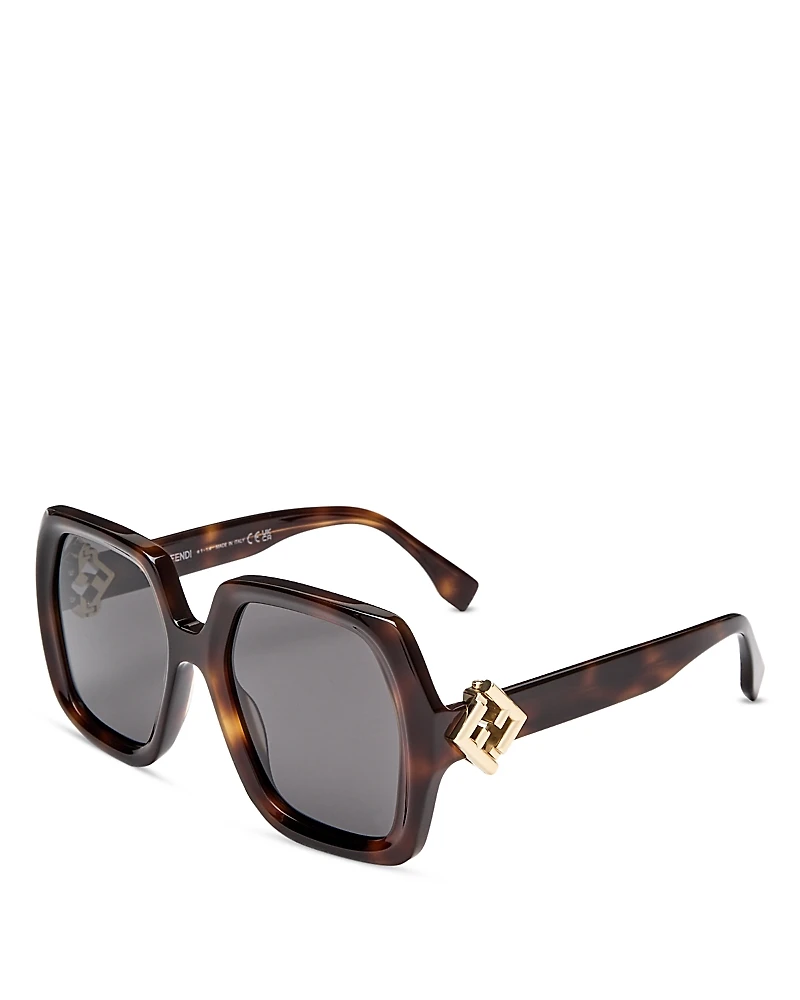 Fendi Ff Square Sunglasses, 53mm