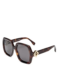 Fendi Ff Square Sunglasses, 53mm