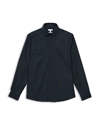 Crawford Long Sleeve Button Up Twin Pocket Overshirt