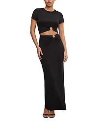 Stretch Jersey Maxi Skirt