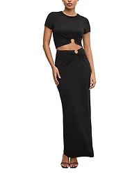 Good American Stretch Jersey Maxi Skirt