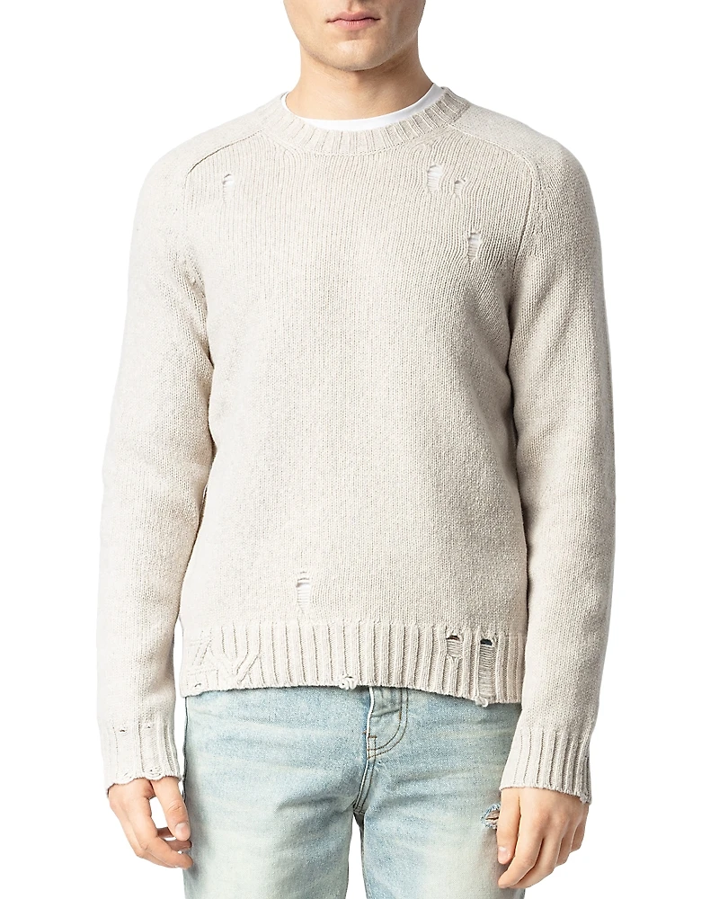 Zadig & Voltaire Jordan Merino Wool Destructed Sweater