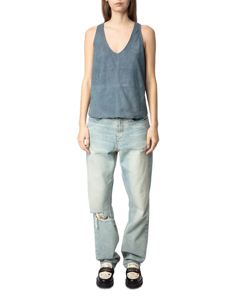 Tander Suede Tank Top