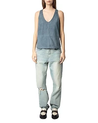 Tander Suede Tank Top