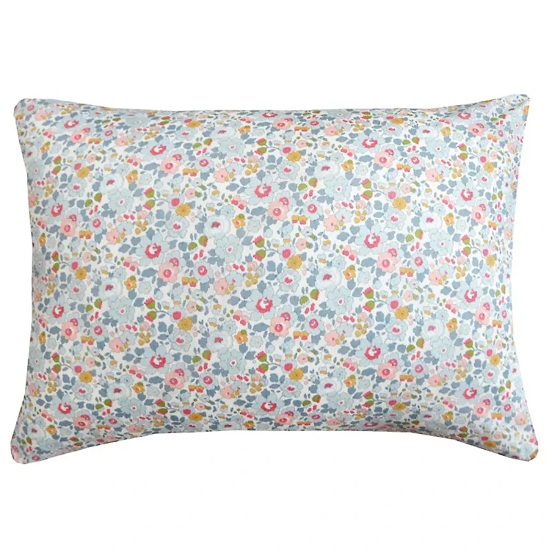 Coco & Wolf Liberty Fabric Betsy Grey Print Pillowcase, Standard