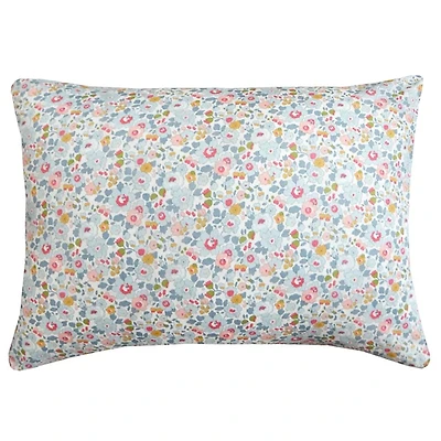 Coco & Wolf Liberty Fabric Betsy Grey Print Pillowcase, Standard