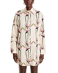 Birds of Paradise Shirt Dress