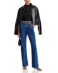 Puckered Lace Top - Exclusive