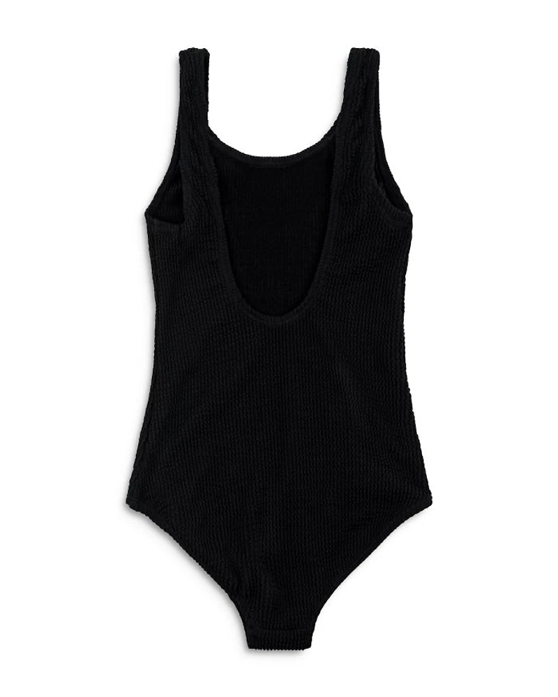 Girls' Crinkle One Piece Swimsuit - Big Kid