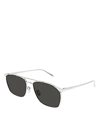 Saint Laurent Vincent Navigator Sunglasses, 57mm