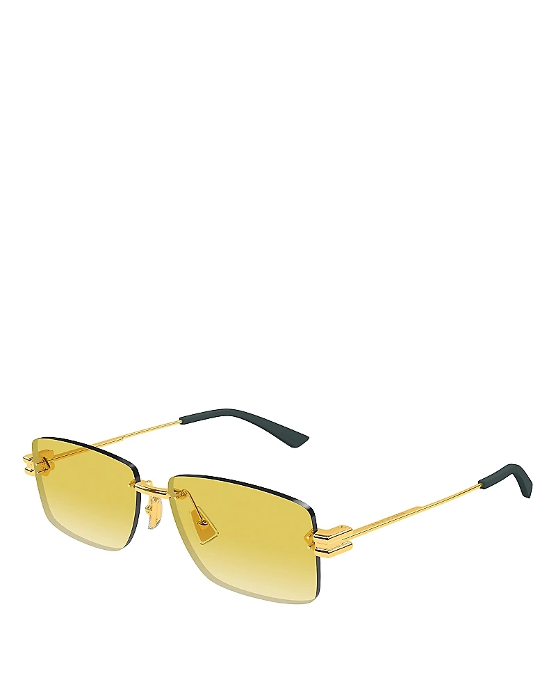 Bottega Veneta Lock Rectangle Sunglasses