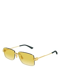 Bottega Veneta Lock Rectangle Sunglasses