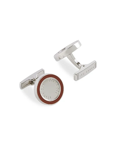 Ted Baker Raylan Round Branded Cufflinks