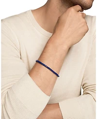 Men's Spiritual Beads Cushion Bracelet with Lapis Lazuli