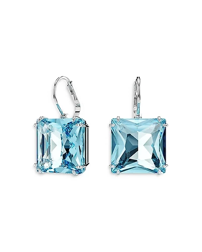 Swarovski Millenia Crystal Square Cut Drop Earrings