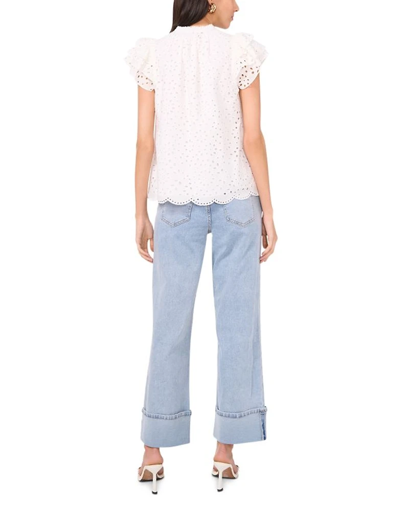 Flutter Sleeve Blouse