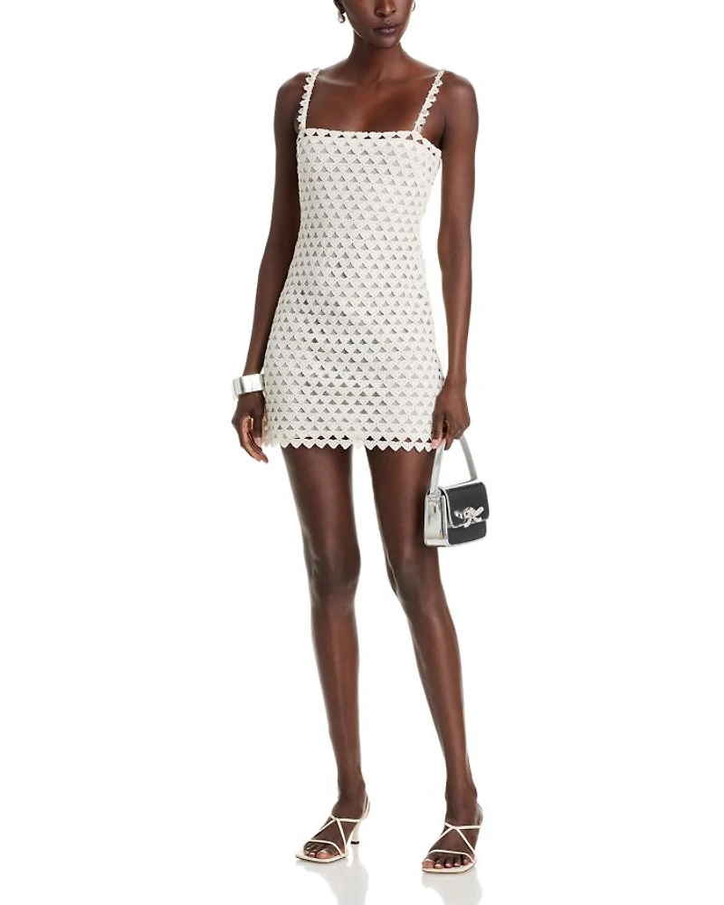 Camara Heart Lace Mini Dress