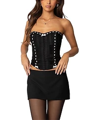 Edikted Mist Lacey Ribbon Corset