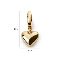 Jessica Puffed Heart Hoops
