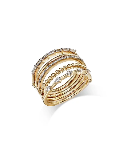 Bloomingdale's Fine Collection Diamond Multi Row Ring