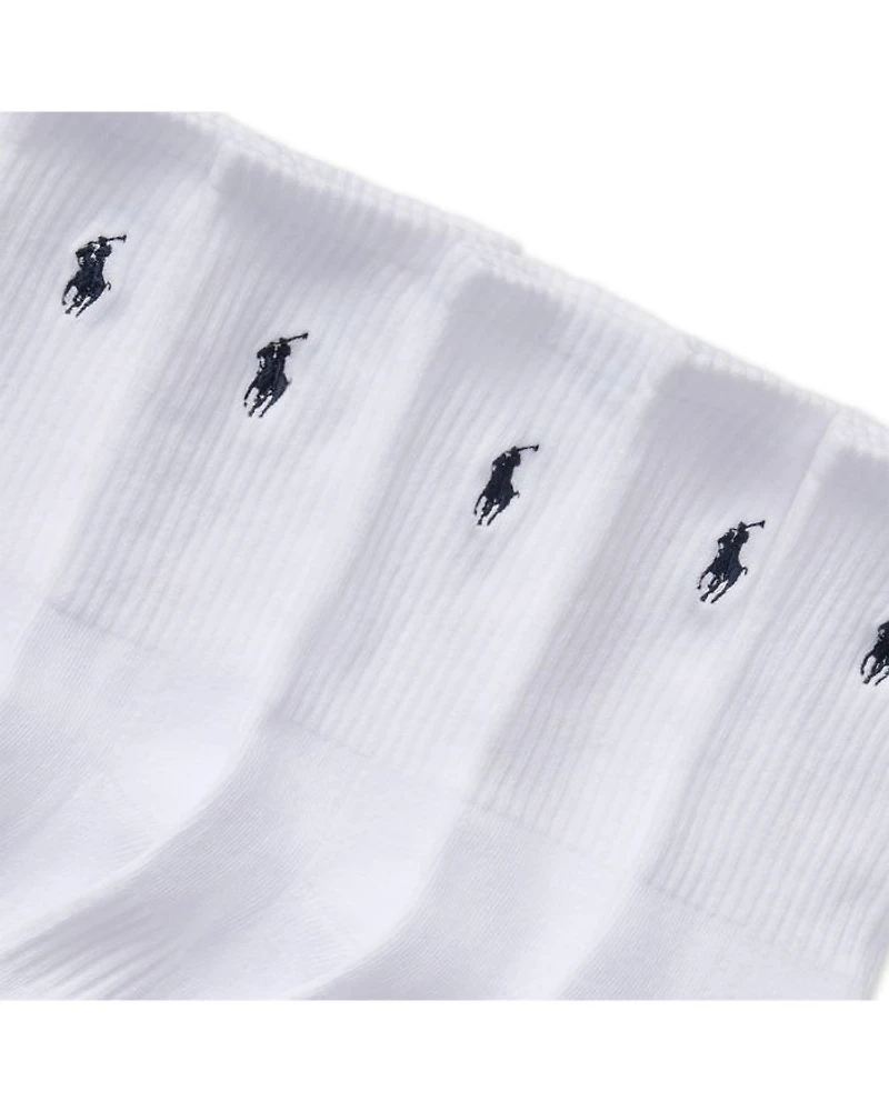 Boys' Performance Cushioned Crew Socks, Pack of 6 - Little Kid, Big Kid