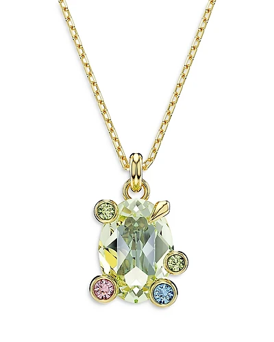 Swarovski Gema Mixed Cut Multicolor Pendant Necklace, 16.5-19.25