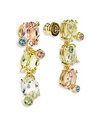 Gema Multicolor Crystal Asymmetrical Drop Earrings
