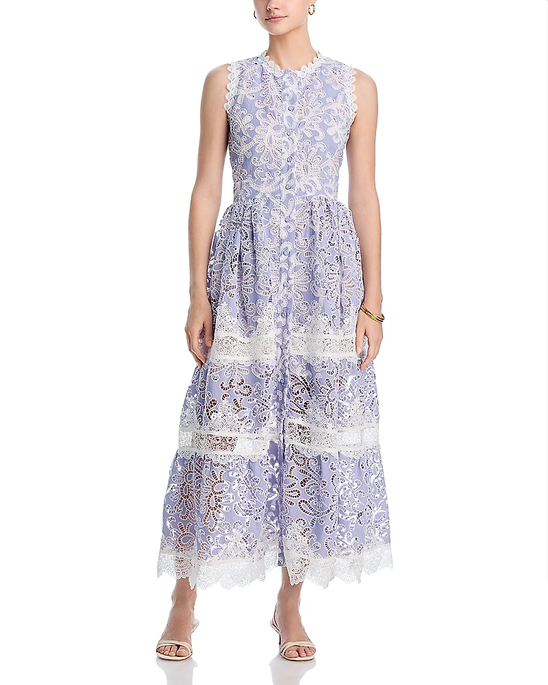 Waimari Gaia Eyelet Embroidered Dress