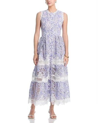 Waimari Gaia Eyelet Embroidered Dress
