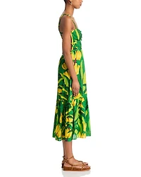 Banana Aquarela Midi Dress