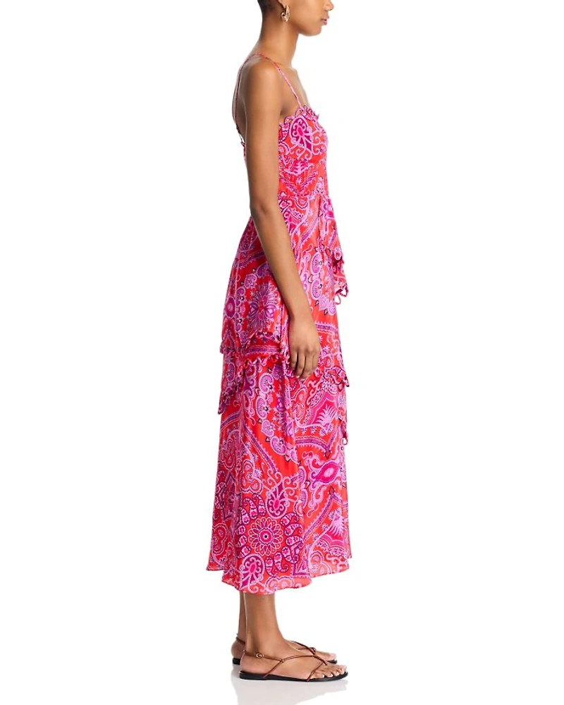 Paisley Scarf Maxi Dress