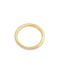 14K Yellow Gold Pavé Diamond Twist Wire Ring