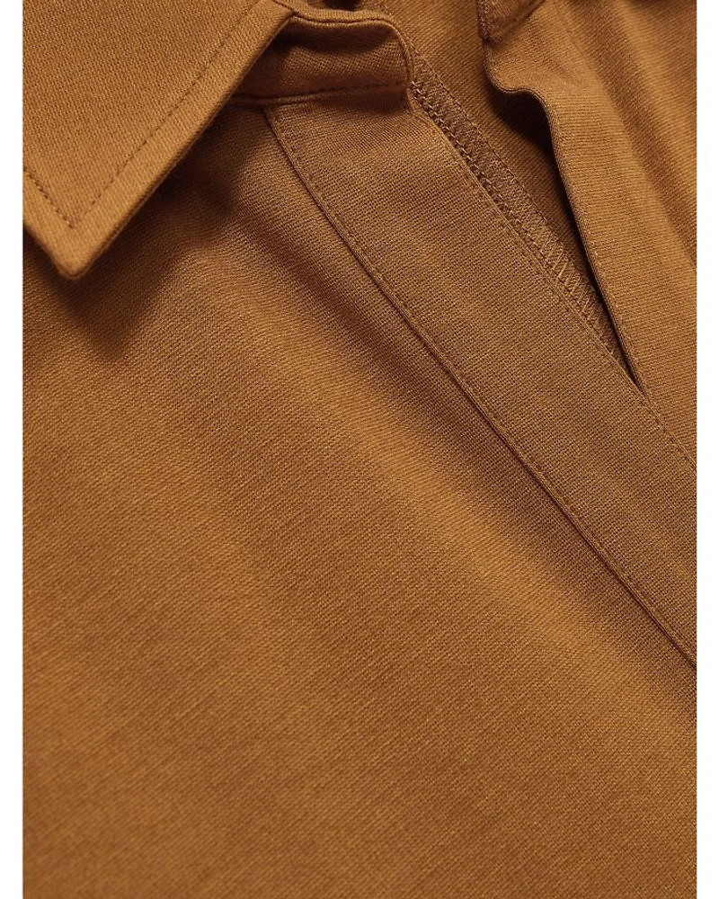 Astrid Collared Jersey Bodycon Dress