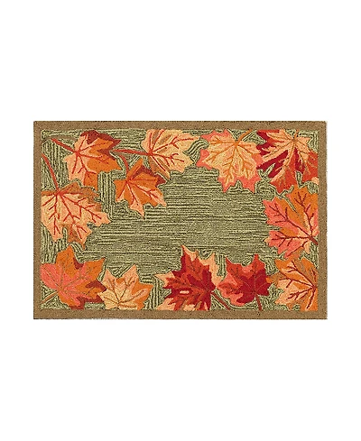 Liora Manne Ravella Falling Leaves Border Area Rug