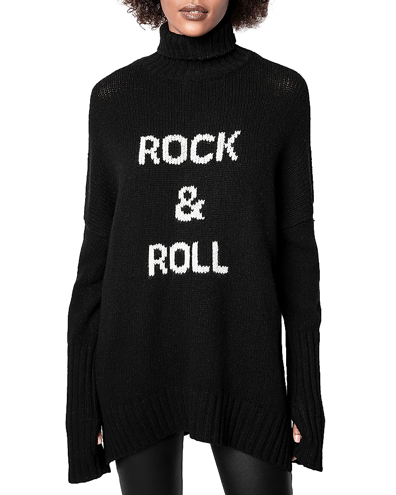 Zadig & Voltaire Alma Merino Wool Turtleneck Sweater