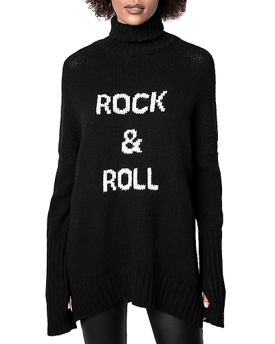 Zadig & Voltaire Alma Merino Wool Turtleneck Sweater