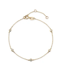 Ana Luisa Solid Yellow Gold Lab-Grown Diamond Station Bracelet