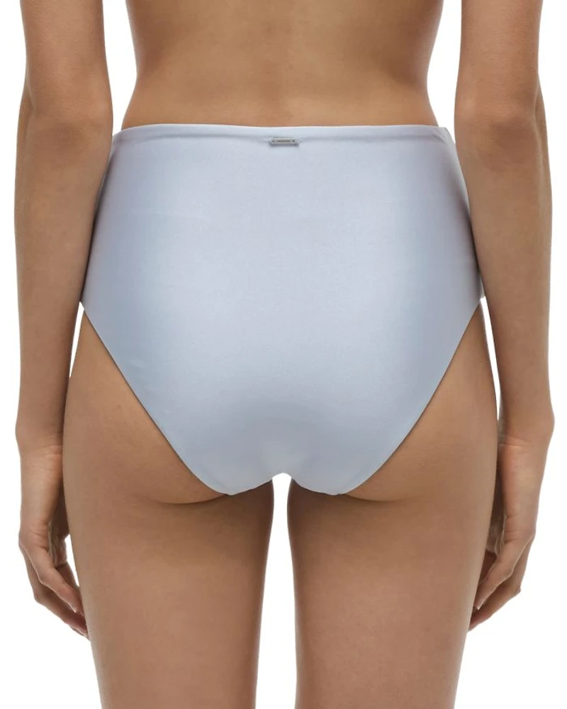 Teya High Waisted Ruched Bikini Bottom