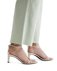 Saige High Rise Wide Leg Crop Jeans Pistachio