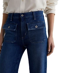 Bonnie Mid Rise Flare Leg Jeans Shallow