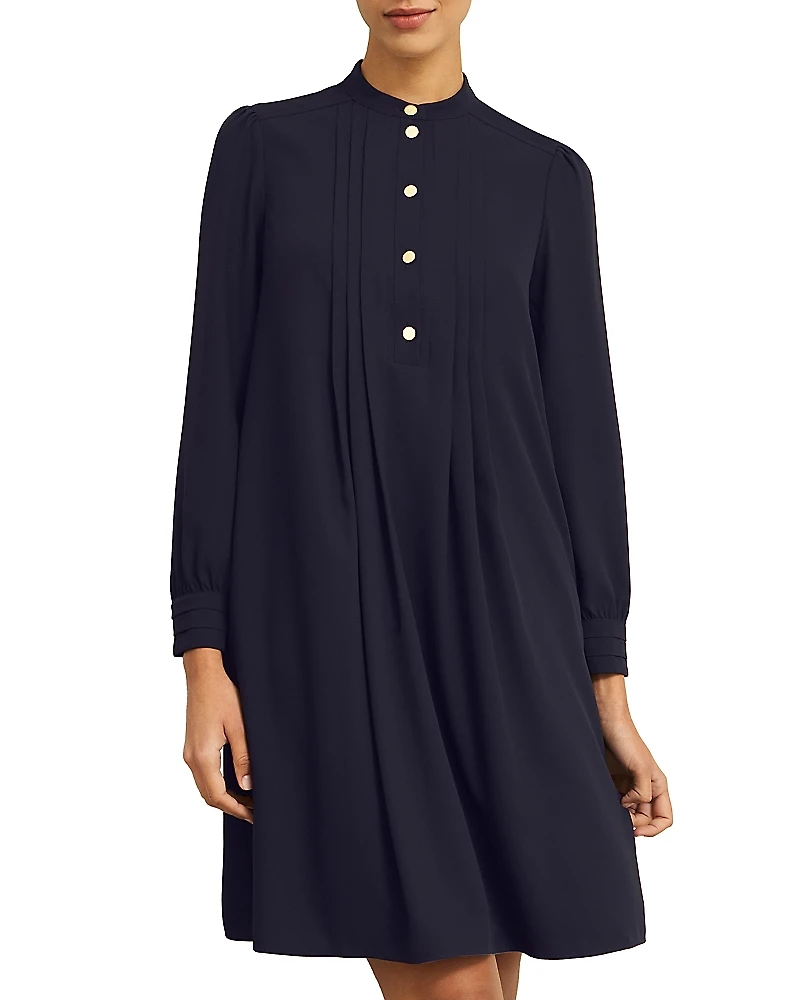 Hobbs London Madeline High Neck Mini Dress