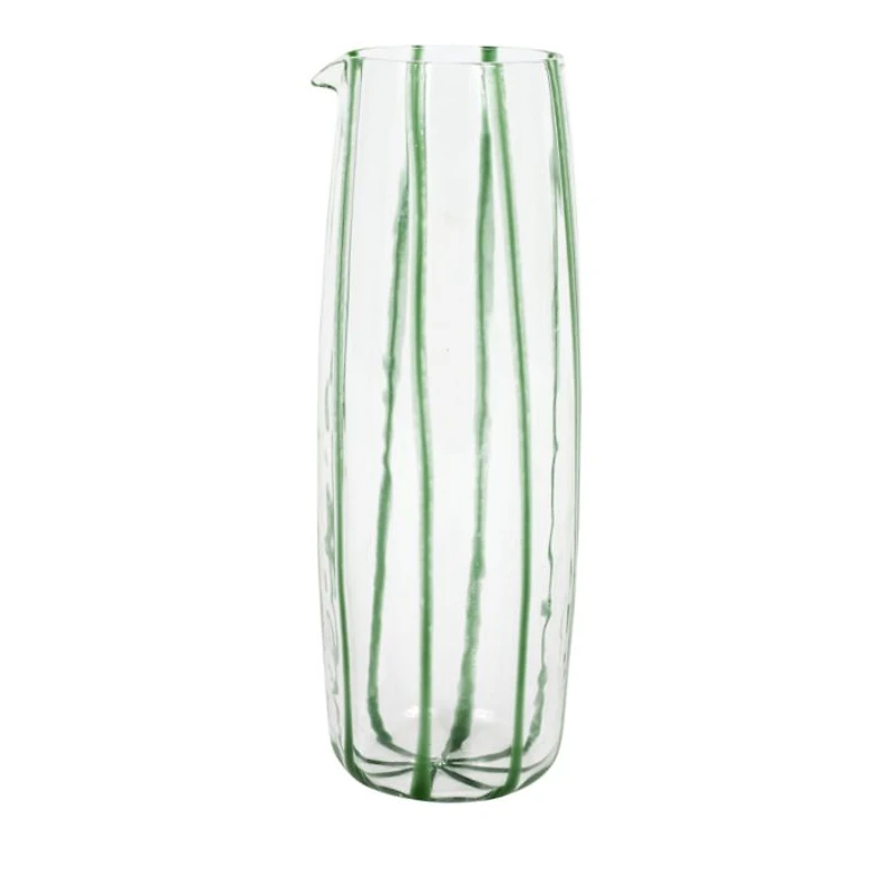 Nuovo Stripe Green Pitcher