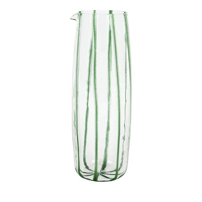 Nuovo Stripe Green Pitcher