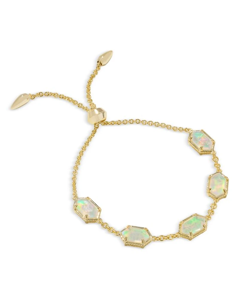 Hallie Mother Of Pearl Slider Bracelet