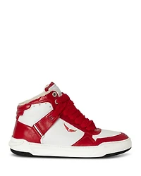 Men's High Wings Leather Sneakers