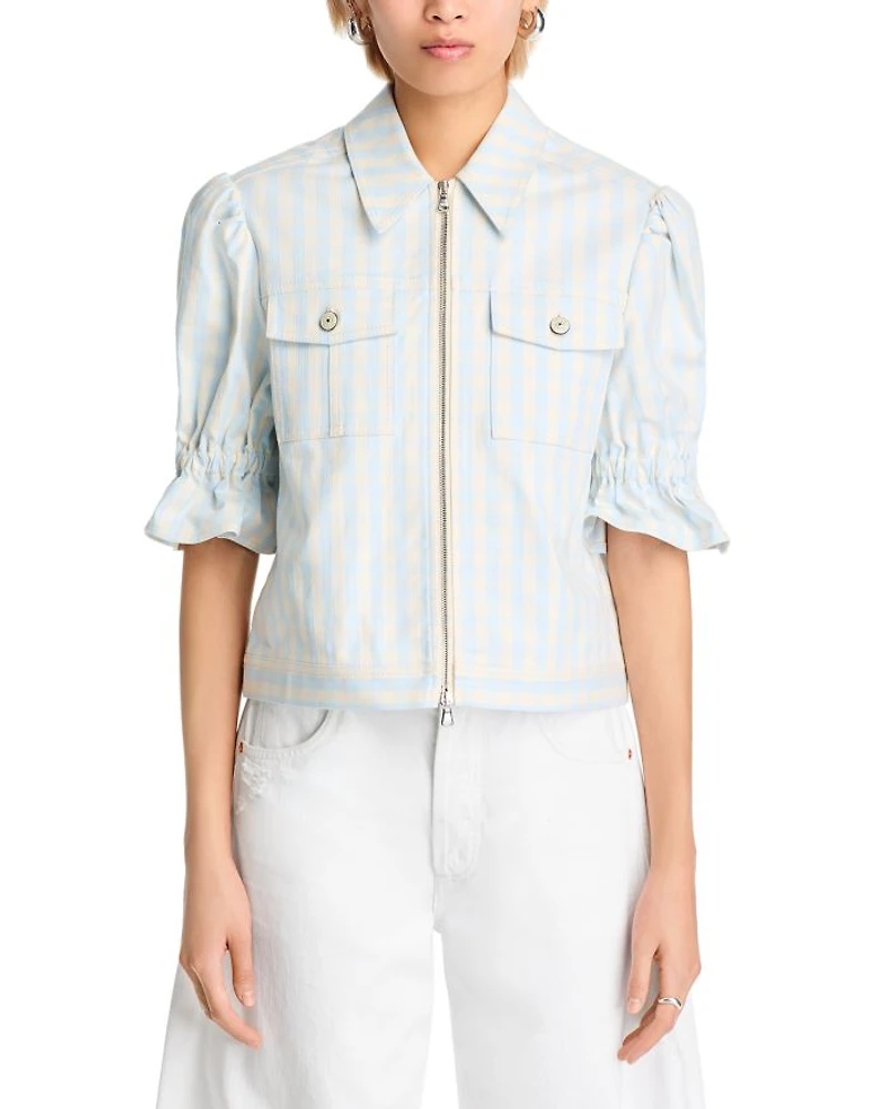 Gingham Denim Holly Jacket