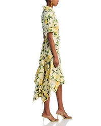Short Sleeve Button Front English Rose Dress